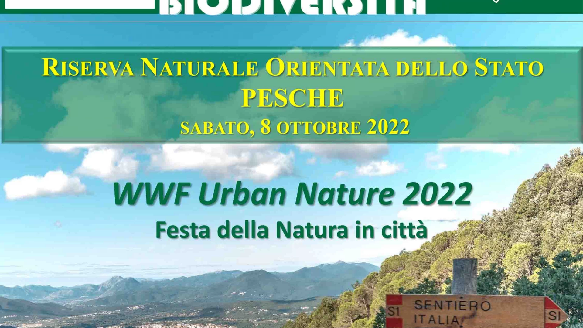 Urban Nature: torna le festa della natura in città. La nota dei Carabinieri per la Biodiversità di Isernia.